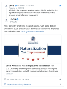 Upcoming Changes to USCIS Naturalization Test | Mario Godoy | Chicago Immigration Lawyer