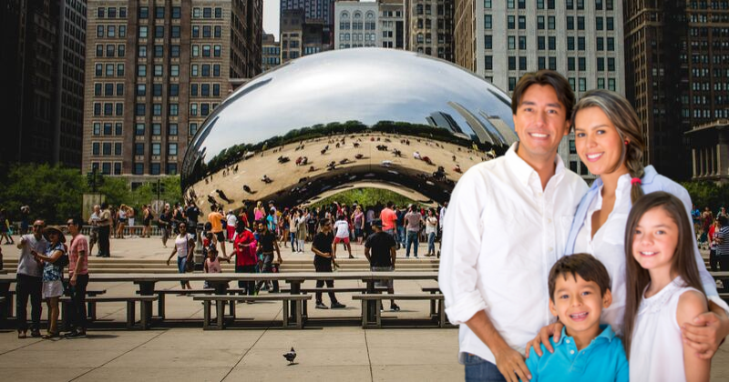 Family At The Bean: Study Shows Fewer Asylum Seekers Choose Chicago | Mario Godoy | Chicago Immigration Lawyer