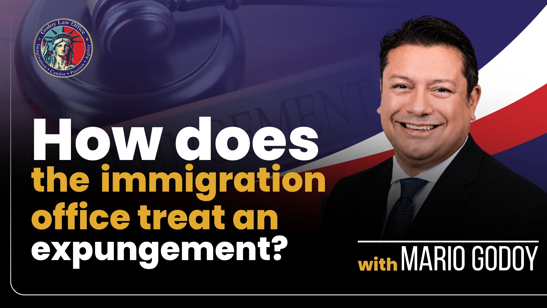 How does the immigration office treat an expungement?