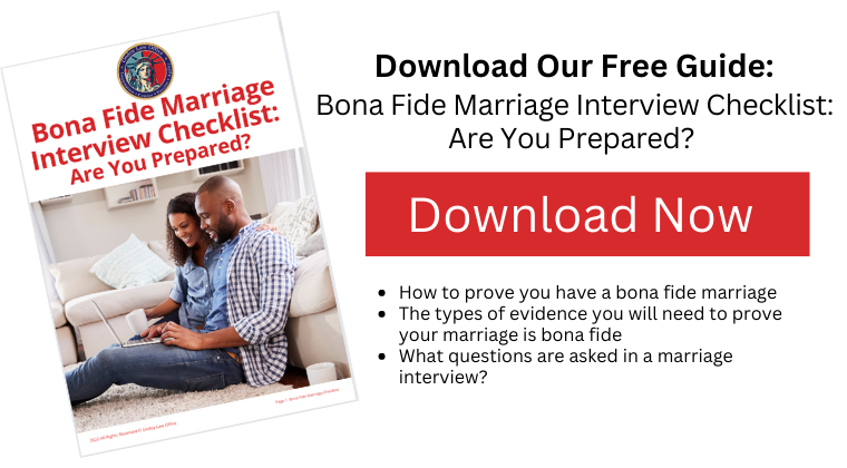 Bona Fide Marriage Interview Checklist: Free Guide