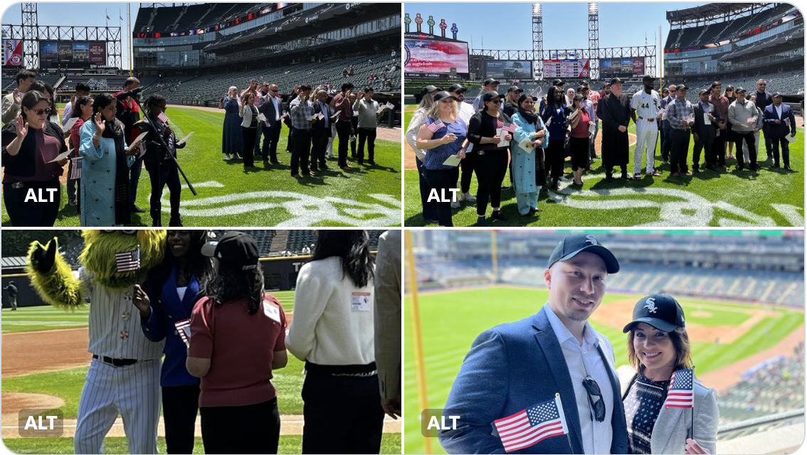 Chicago White Sox Host #NewUSCitizen Ceremony